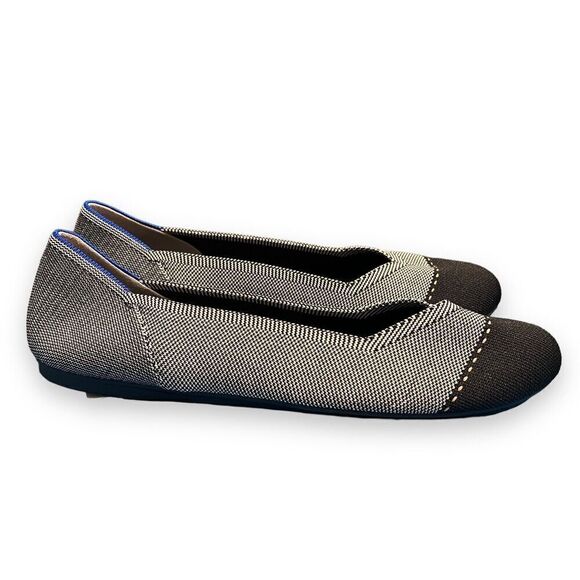 Rothy's The Flat Grey Mist Captoe Knit Slip On Ballet Flats Womens US 12.5‎ - Picture 2 of 11